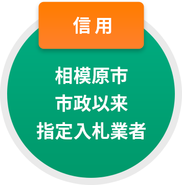 信用　相模原市市政以来指定入札業者